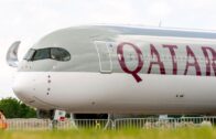 A350-1000 Qatar – Arrival at PAS2019 – before opening