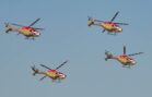 استعراض جوي بالهيلكوبترات Sarang Helicopter Display Team
